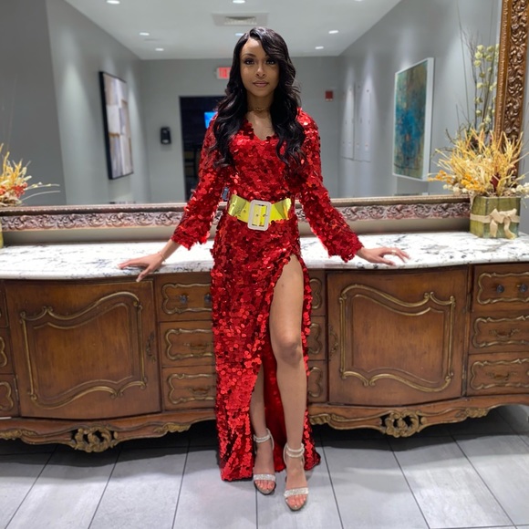 Size: Small Oyemwen Ruby Red Birthday Dress ❤️ - Picture 5 of 5